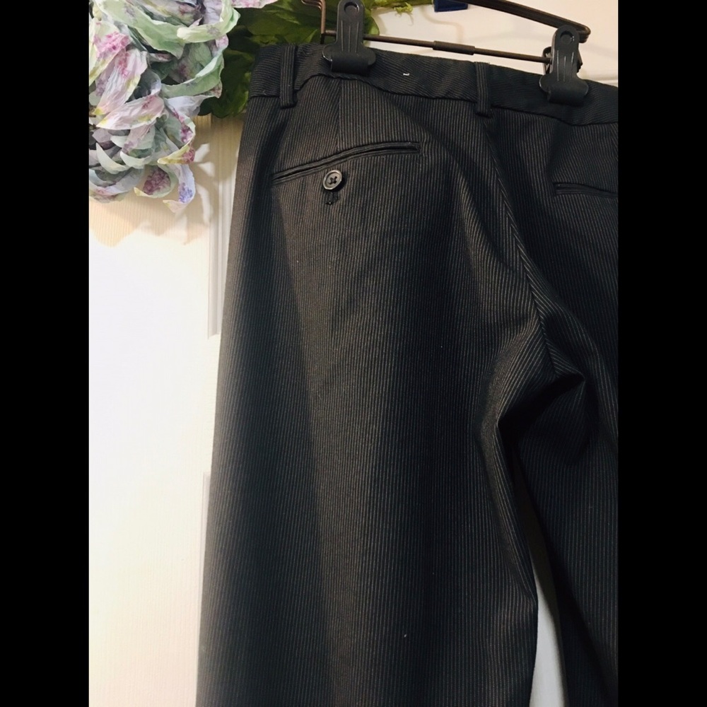 EXPRESS Pinstripe Wide Leg Trouser Pants - 0R